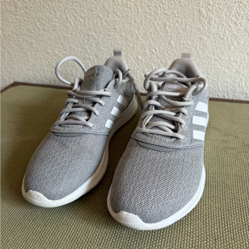 Adidas Light Gray Running Shoes